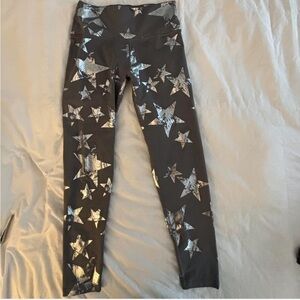 Aerie Preppy metallic star leggings